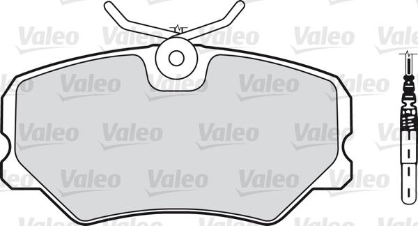 Valeo 540148 - Kit de plaquettes de frein, frein à disque cwaw.fr