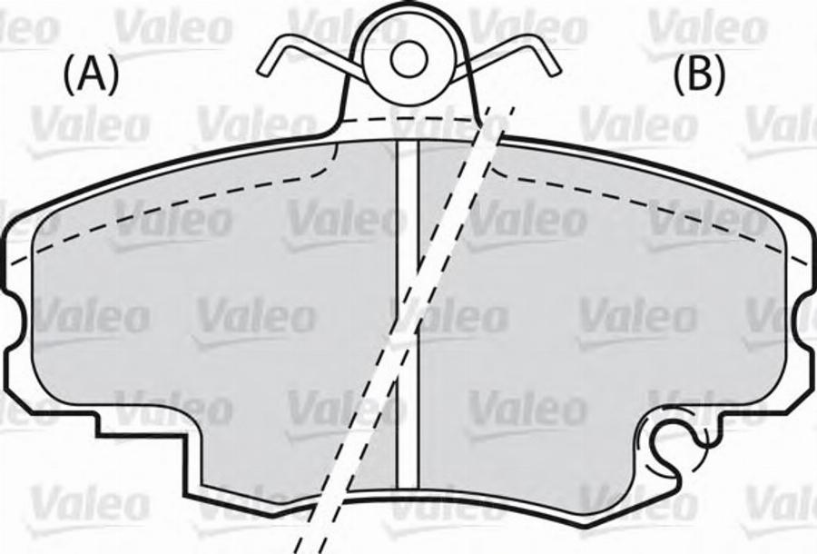 Valeo 540 143 - Kit de plaquettes de frein, frein à disque cwaw.fr