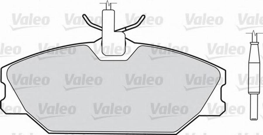 Valeo 540 154 - Kit de plaquettes de frein, frein à disque cwaw.fr