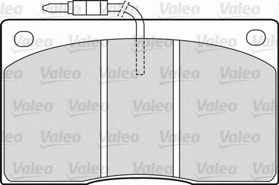 Valeo 540 101 - Kit de plaquettes de frein, frein à disque cwaw.fr