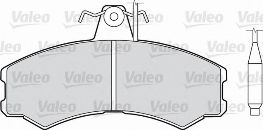 Valeo 540 107 - Kit de plaquettes de frein, frein à disque cwaw.fr