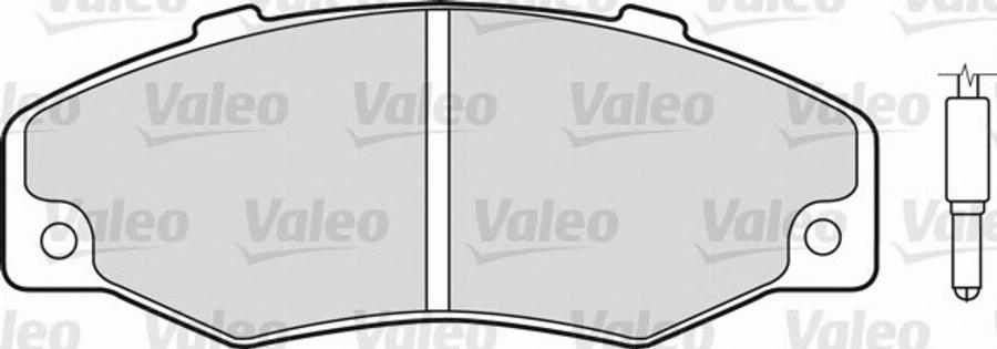 Valeo 551 498 - Kit de plaquettes de frein, frein à disque cwaw.fr