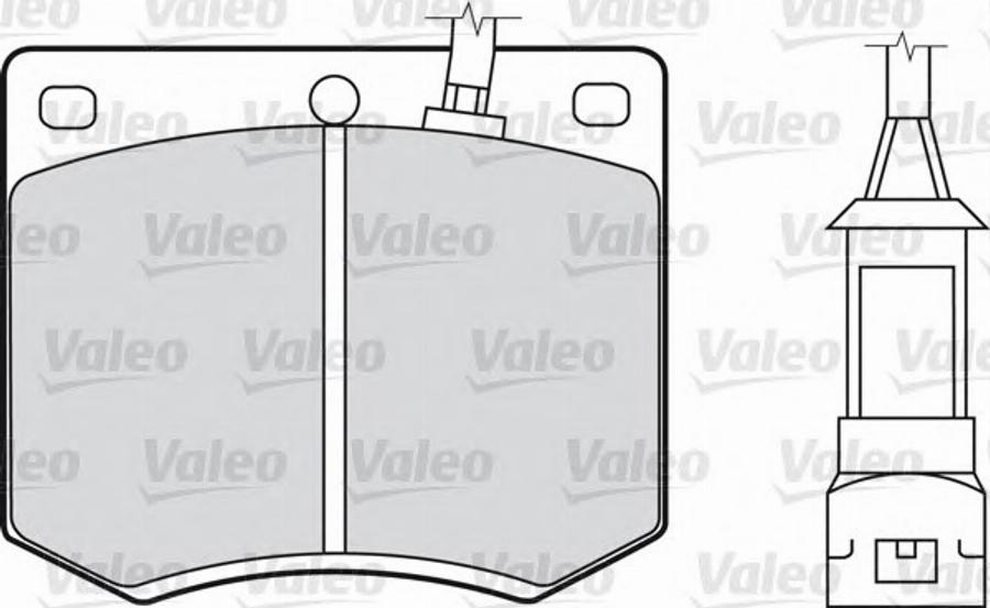 Valeo 540128 - Kit de plaquettes de frein, frein à disque cwaw.fr