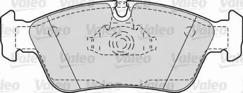 Valeo 598604 - Kit de plaquettes de frein, frein à disque cwaw.fr