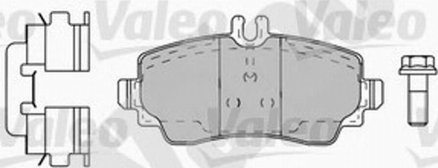 Valeo 540892 - Kit de plaquettes de frein, frein à disque cwaw.fr