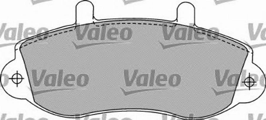 Valeo 540854 - Kit de plaquettes de frein, frein à disque cwaw.fr