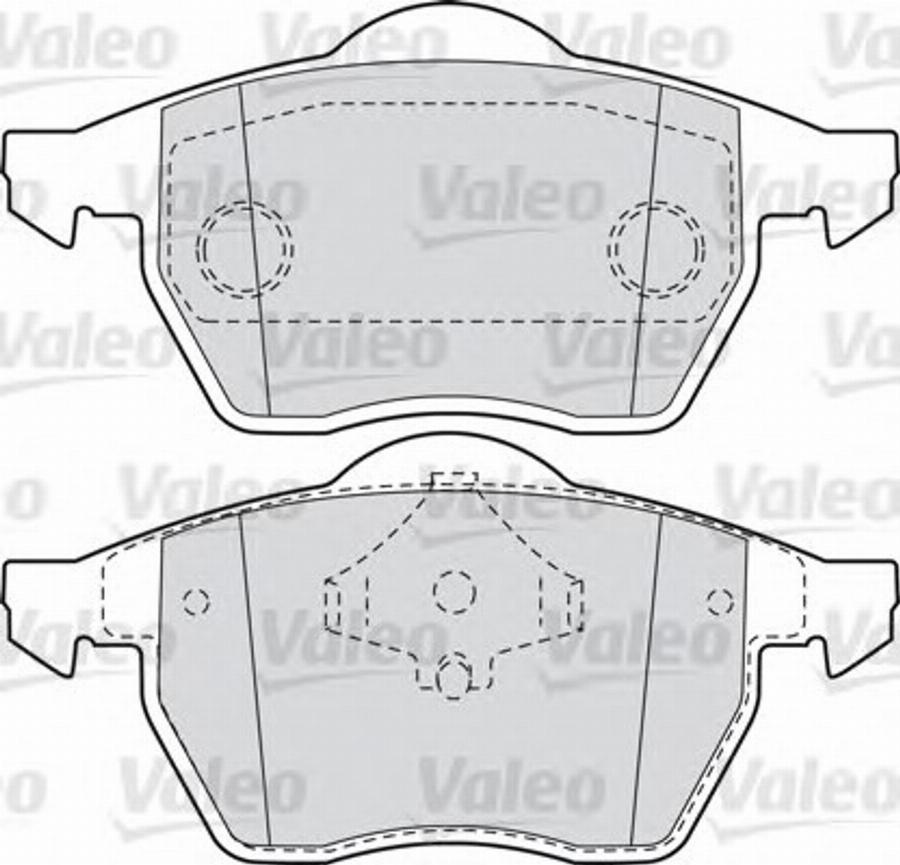 Valeo 540858 - Kit de plaquettes de frein, frein à disque cwaw.fr