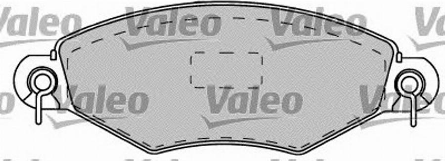 Valeo 540853 - Kit de plaquettes de frein, frein à disque cwaw.fr