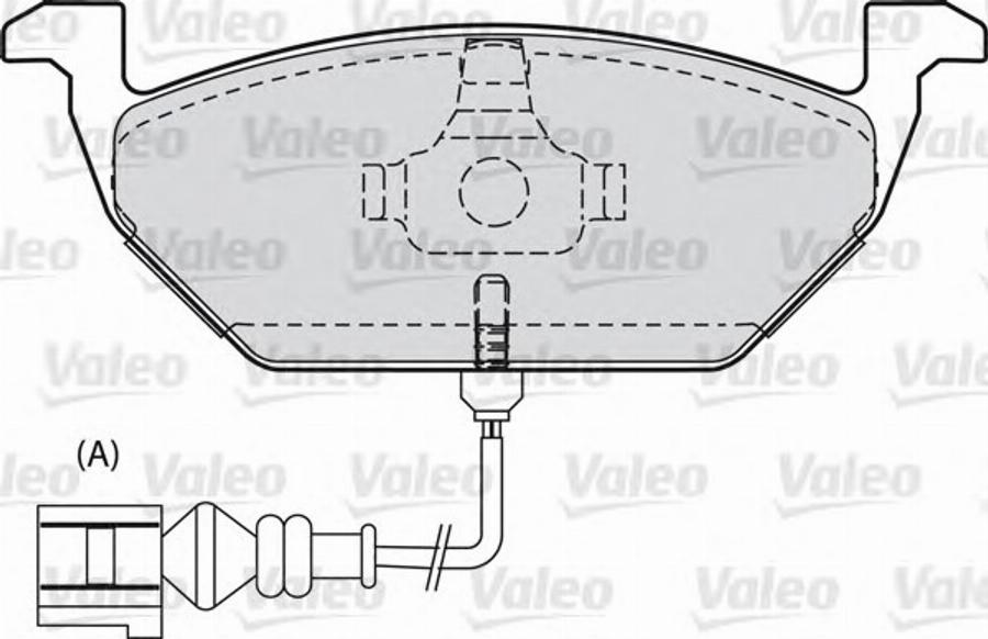 Valeo 540857 - Kit de plaquettes de frein, frein à disque cwaw.fr