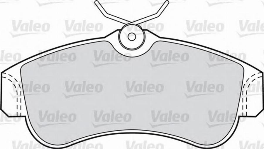 Valeo 540806 - Kit de plaquettes de frein, frein à disque cwaw.fr