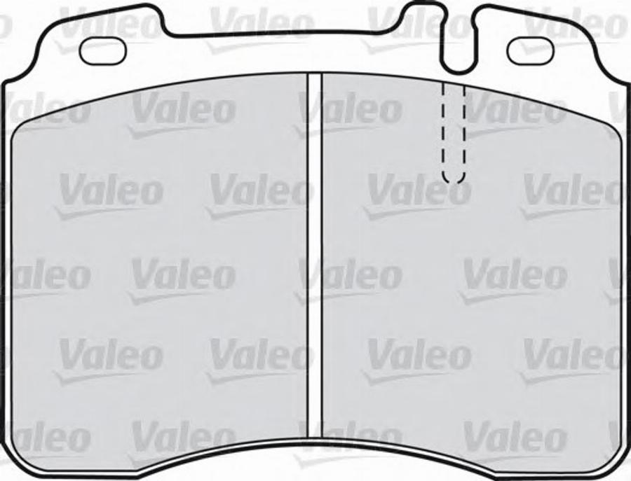 Valeo 540801 - Kit de plaquettes de frein, frein à disque cwaw.fr