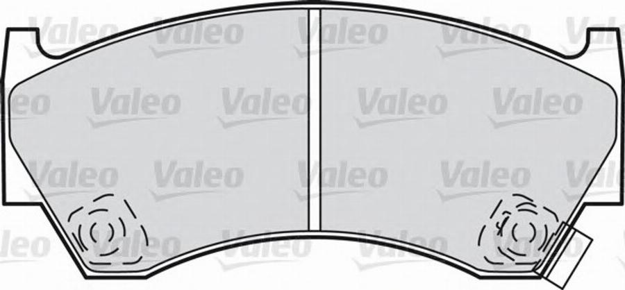 Valeo 540808 - Kit de plaquettes de frein, frein à disque cwaw.fr