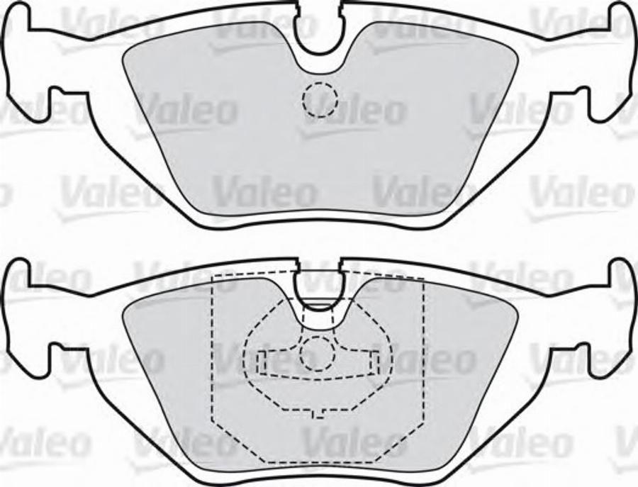 Valeo 540802 - Kit de plaquettes de frein, frein à disque cwaw.fr