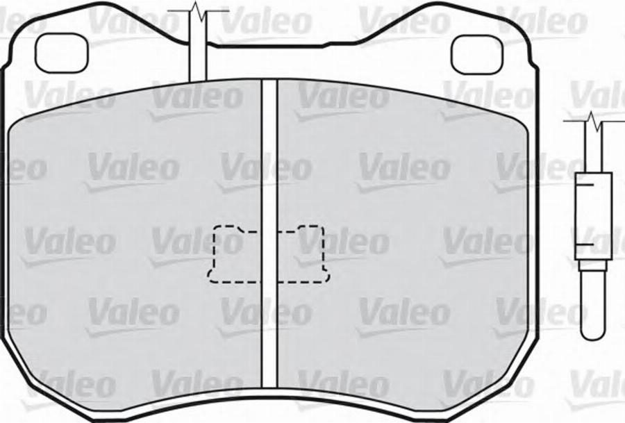 Valeo 540305 - Kit de plaquettes de frein, frein à disque cwaw.fr