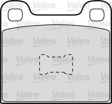 Valeo 598098 - Kit de plaquettes de frein, frein à disque cwaw.fr