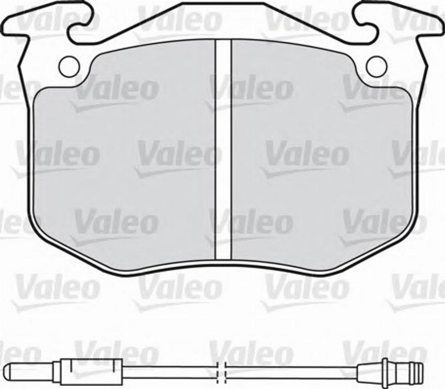 Valeo 540307 - Kit de plaquettes de frein, frein à disque cwaw.fr