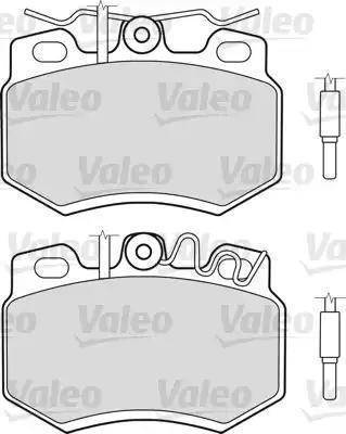 Valeo 598157 - Kit de plaquettes de frein, frein à disque cwaw.fr