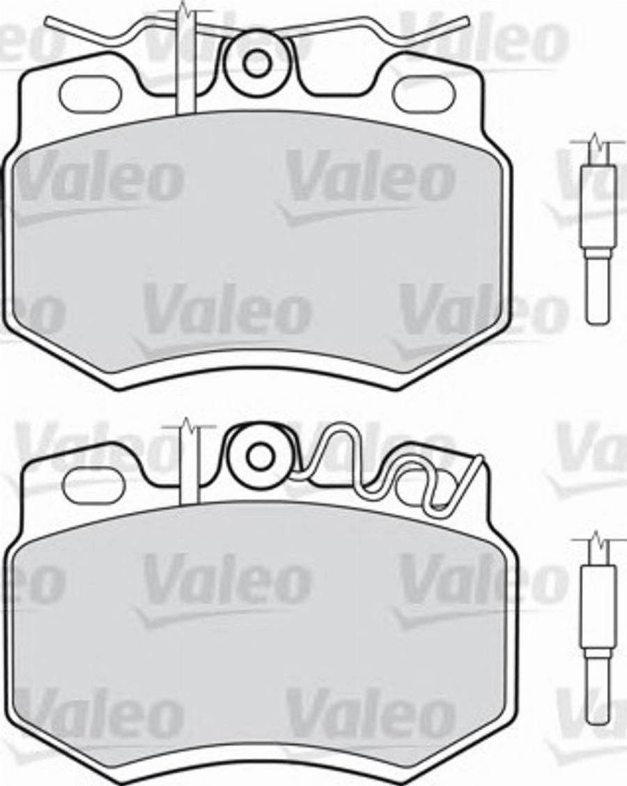 Valeo 540 504 - Kit de plaquettes de frein, frein à disque cwaw.fr