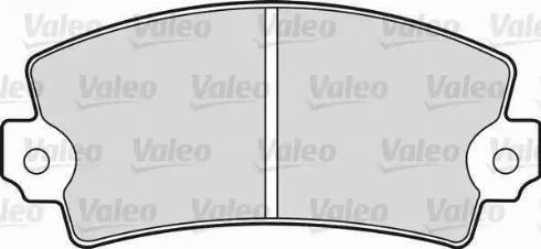 Valeo 598079 - Kit de plaquettes de frein, frein à disque cwaw.fr