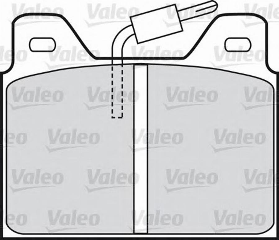 Valeo 540311 - Kit de plaquettes de frein, frein à disque cwaw.fr