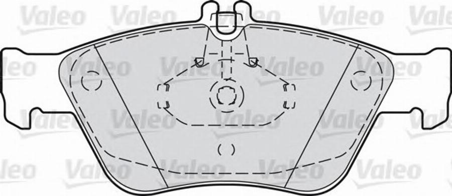 Valeo 540799 - Kit de plaquettes de frein, frein à disque cwaw.fr