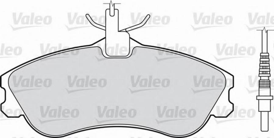 Valeo 540795 - Kit de plaquettes de frein, frein à disque cwaw.fr