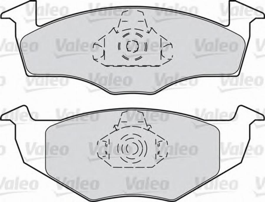 Valeo 540 791 - Kit de plaquettes de frein, frein à disque cwaw.fr