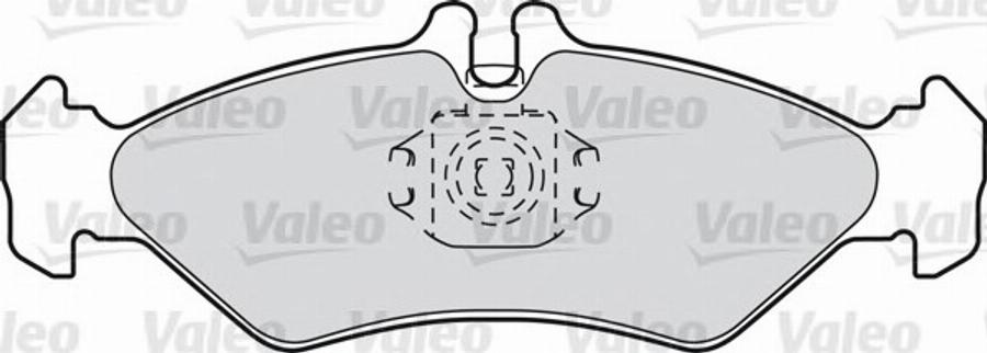 Valeo 540793 - Kit de plaquettes de frein, frein à disque cwaw.fr