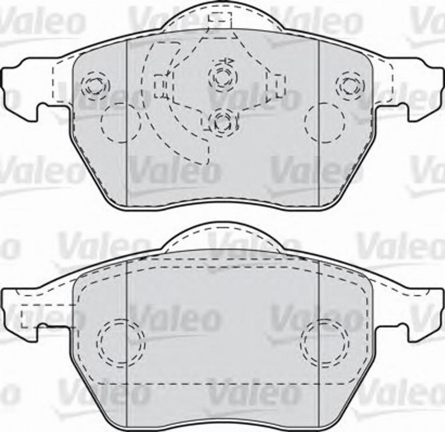 Valeo 540797 - Kit de plaquettes de frein, frein à disque cwaw.fr