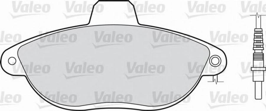 Valeo 540754 - Kit de plaquettes de frein, frein à disque cwaw.fr