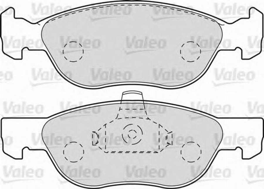 Valeo 540977 - Kit de plaquettes de frein, frein à disque cwaw.fr