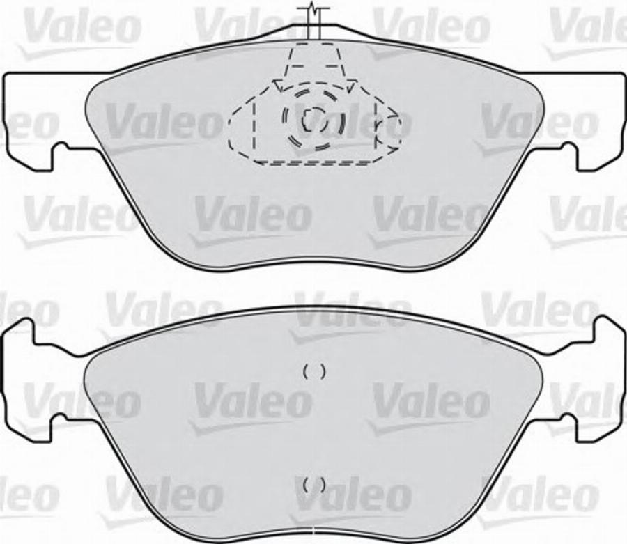 Valeo 540751 - Kit de plaquettes de frein, frein à disque cwaw.fr