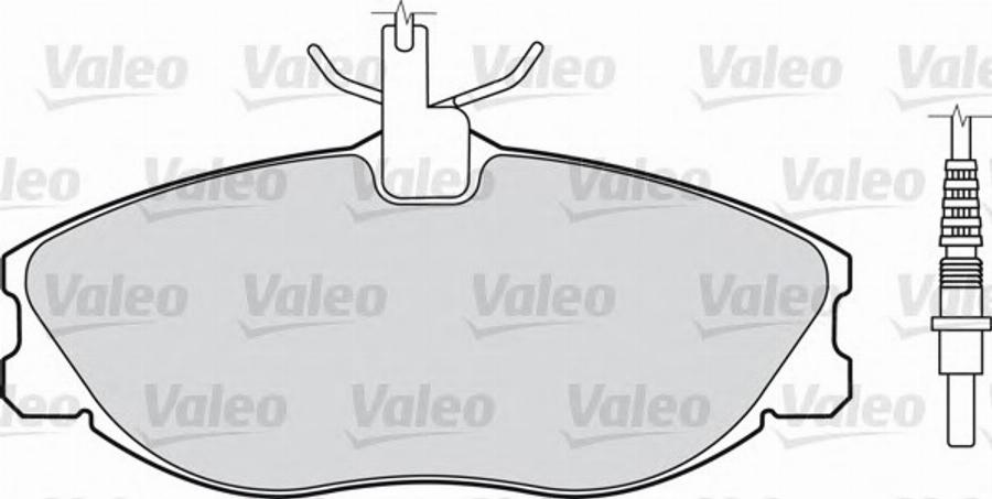 Valeo 540 732 - Kit de plaquettes de frein, frein à disque cwaw.fr