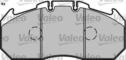 Valeo 541699 - Kit de plaquettes de frein, frein à disque cwaw.fr