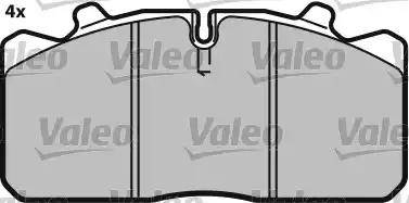 Valeo 541696 - Kit de plaquettes de frein, frein à disque cwaw.fr