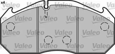 Valeo 541713 - Kit de plaquettes de frein, frein à disque cwaw.fr