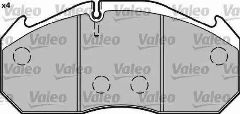 Valeo 548642 - Kit de plaquettes de frein, frein à disque cwaw.fr