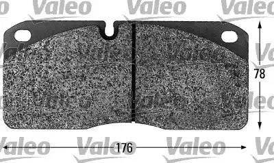 Valeo 541656 - Kit de plaquettes de frein, frein à disque cwaw.fr