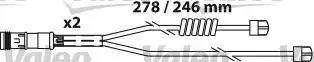 Valeo 541650 - Kit de plaquettes de frein, frein à disque cwaw.fr