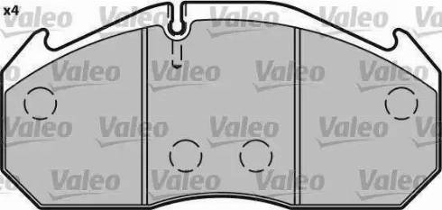 Valeo 541649 - Kit de plaquettes de frein, frein à disque cwaw.fr