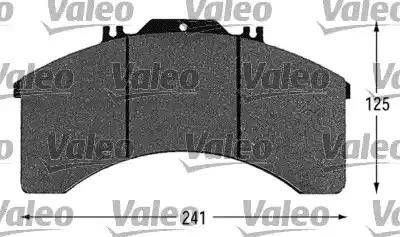 Valeo 541658 - Kit de plaquettes de frein, frein à disque cwaw.fr