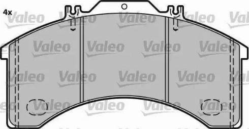 Valeo 541658 - Kit de plaquettes de frein, frein à disque cwaw.fr