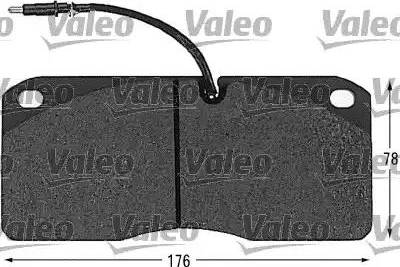 Valeo 541604 - Kit de plaquettes de frein, frein à disque cwaw.fr