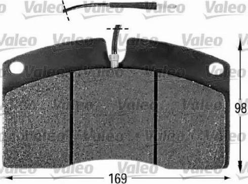 Valeo 541607 - Kit de plaquettes de frein, frein à disque cwaw.fr