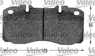 Valeo 541622 - Kit de plaquettes de frein, frein à disque cwaw.fr