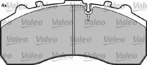 Valeo 541679 - Kit de plaquettes de frein, frein à disque cwaw.fr