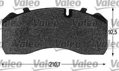 Valeo 541667 - Kit de plaquettes de frein, frein à disque cwaw.fr