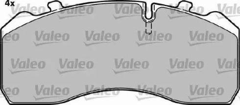 Valeo 541727 - Kit de plaquettes de frein, frein à disque cwaw.fr