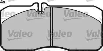 Valeo 541673 - Kit de plaquettes de frein, frein à disque cwaw.fr