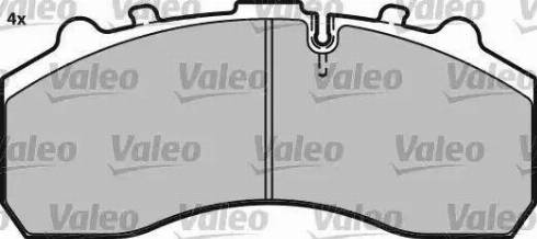 Valeo 541677 - Kit de plaquettes de frein, frein à disque cwaw.fr